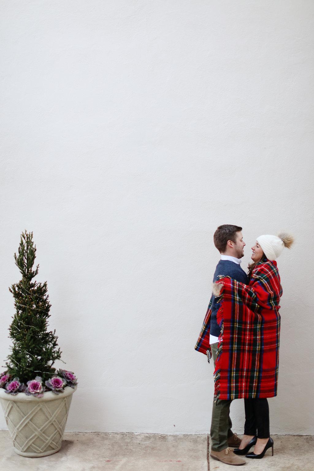 Festive Winter Engagement Session by Alison Conklin Photography Philadelphia Photographer Philly In Love Philadelphia Weddings