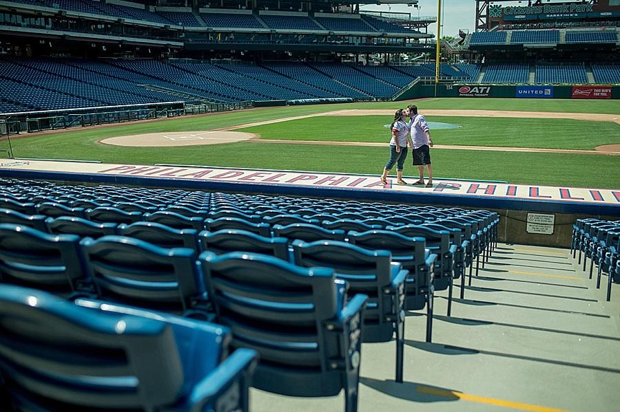 Citizens Bank Park Engagement Session by Melissa Kelly Photography Philly In Love Philadelphia Weddings 