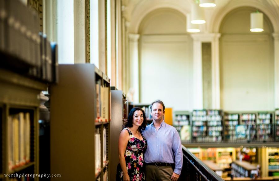 Engagement Session at The Free Library of Philadelphia Werth Photography Philadelphia Photographer Philly In Love Philadelphia Weddings