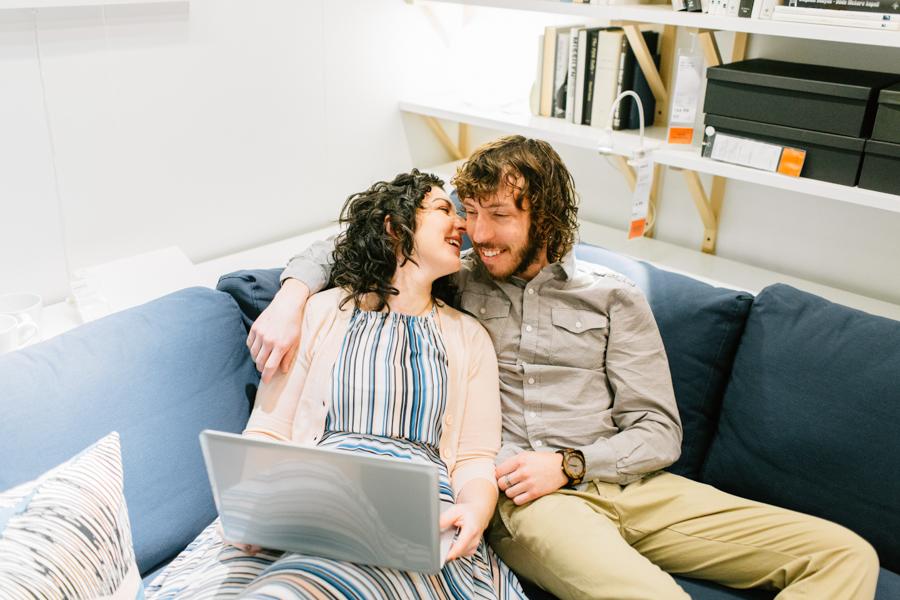 IKEA Engagement Session by Rebekah Viola Photography Philly In Love Philadelphia Weddings 