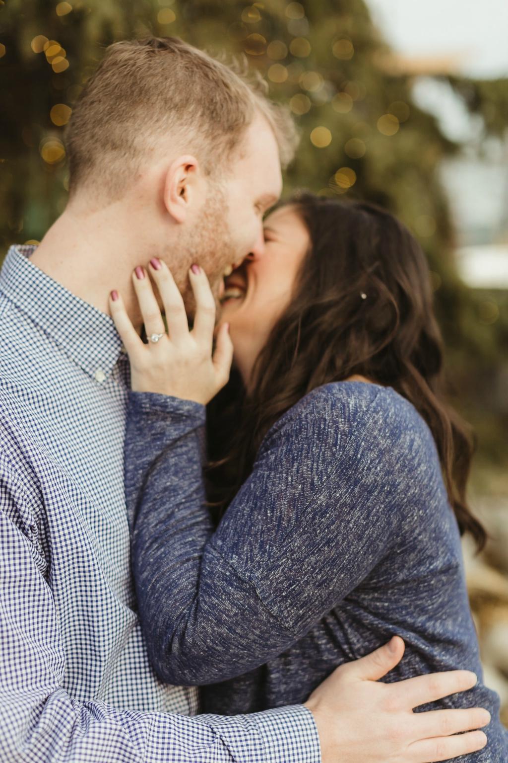 Winter Engagement Session at Blue Cross Riverrink Magdalena Studios Philly In Love Philadelphia Weddings