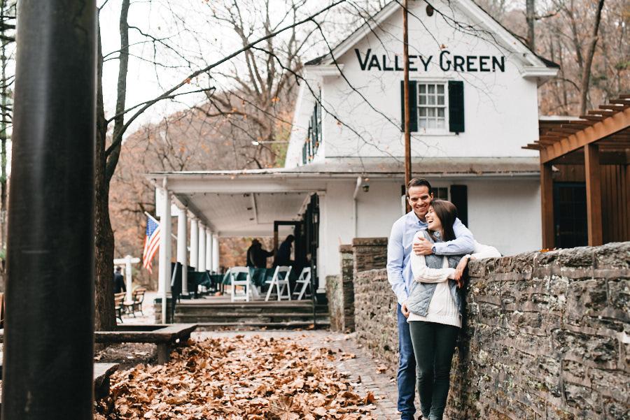 Romantic Engagement at Valley Green Inn by Justin Heyes Photography Philly In Love Philadelphia Weddings Venues Vendors