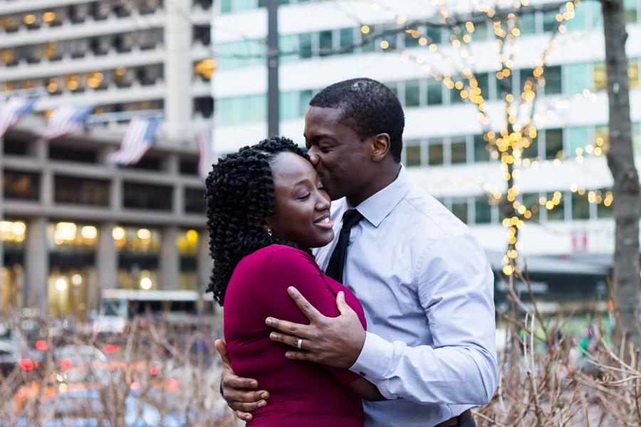 Charming Engagement Session at Dilworth Park Lytle Photo Co Philly In Love Philadelphia Weddings