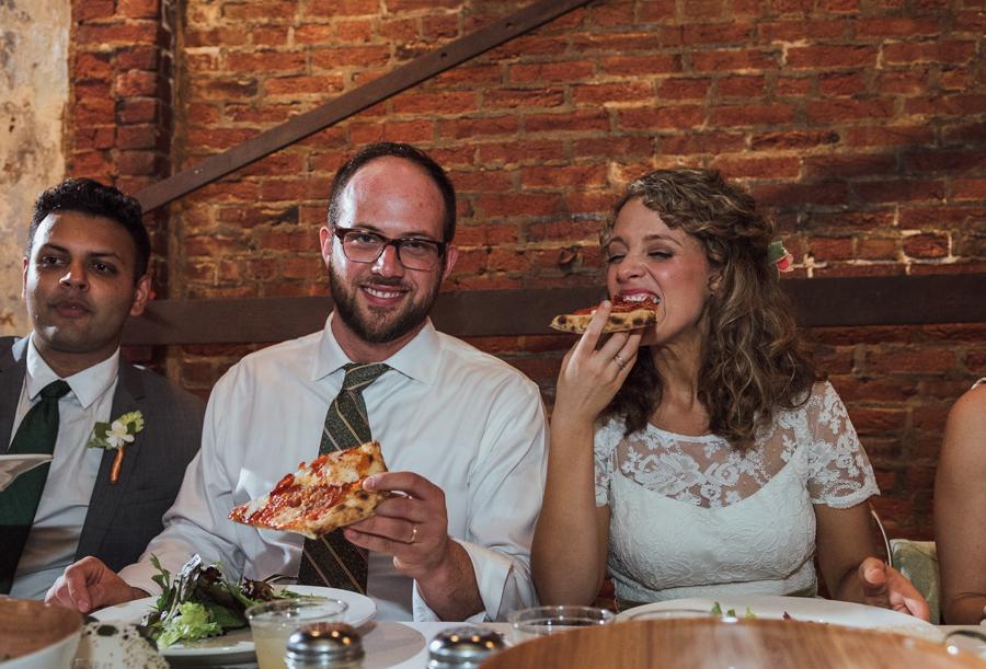 Pizza Party Wedding at the Maas Building Matt Gari Photography Philly In Love Philadelphia Weddings
