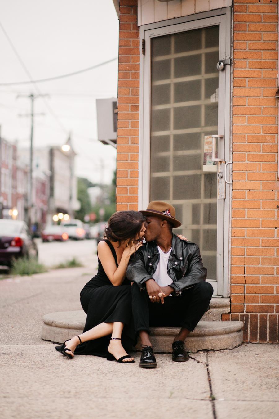 Moody Fall South Philly Couple Session Hope Helmuth Photography Philly In Love Philadelphia Wedding Blog Venues Vendors