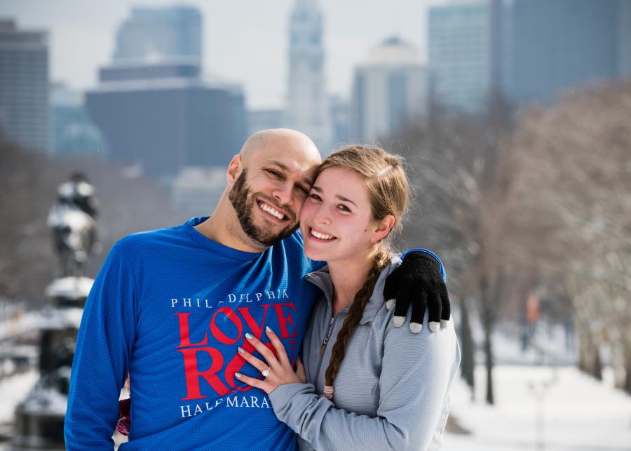 A Snowy Proposal At The Philadelphia Museum Of Art Ilana and Noah Proposal Story Philly In Love Philadelphia Wedding Blog