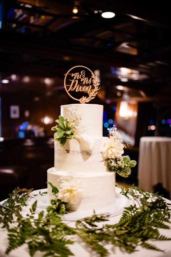 3 tiered wedding cake