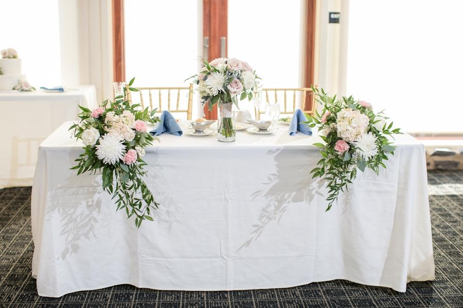 bride and groom's table