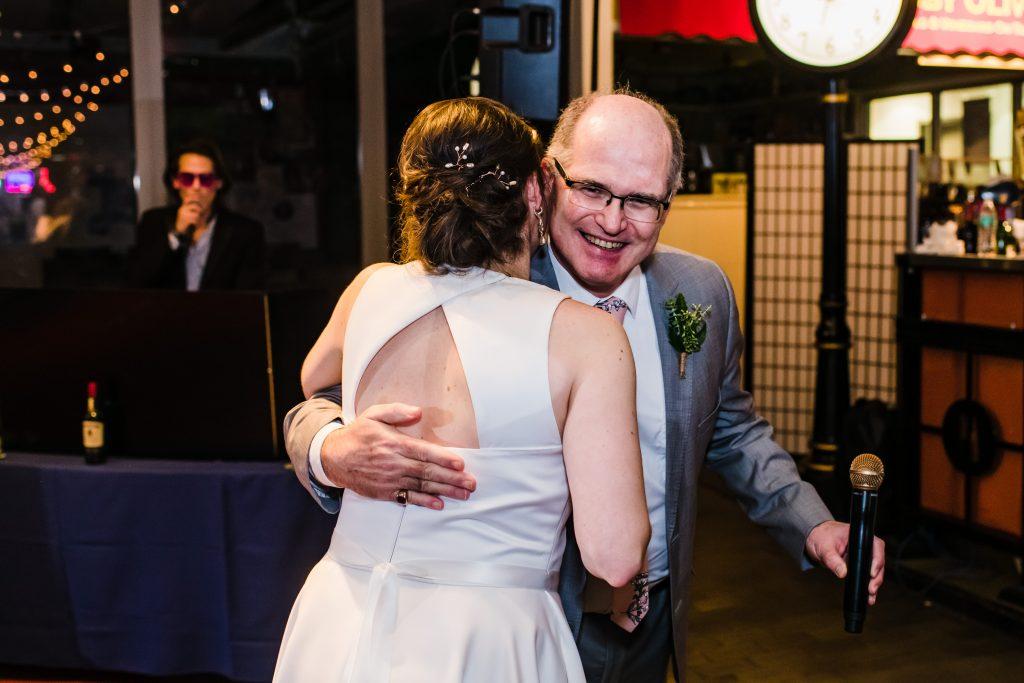 father and daughter dance at wedding